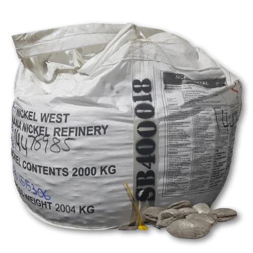 A sample nickel parcel (2 ton nickel bulk bag)