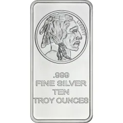 Silver American Buffalo Bar - 10oz