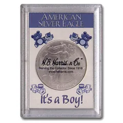 American Silver Eagle "It's a Boy" Coin Capsule