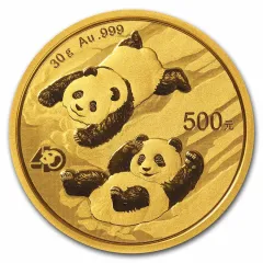 Gold Chinese Panda Coin 2022 - 30 Gram