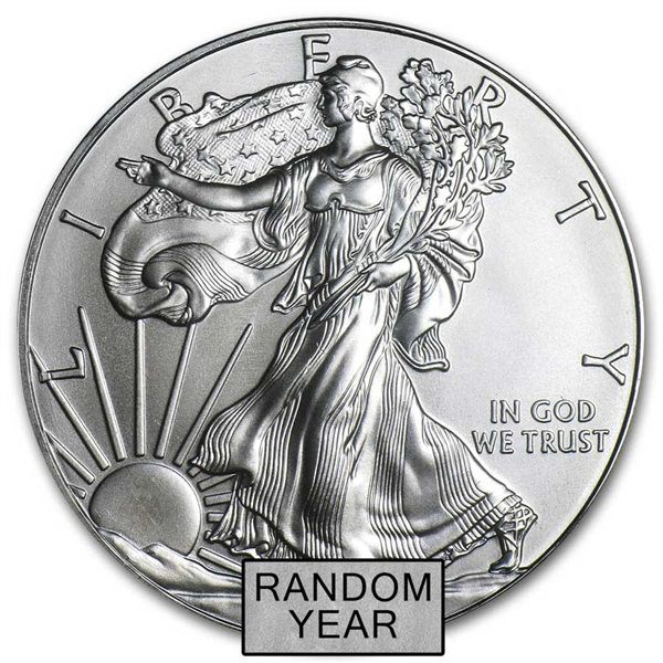 Silver American Eagle Coin (Random Year) - 1 oz